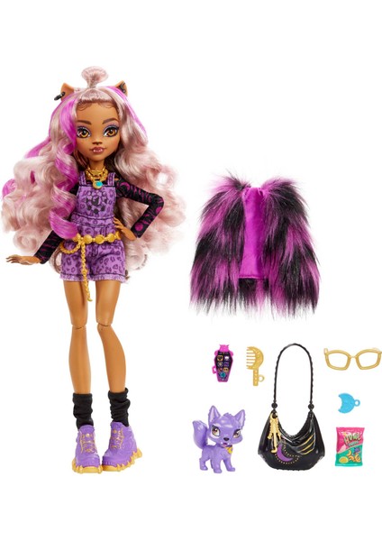 Clawdeen Wolf Ana Karakter Bebekler, 4 yaş ve üzeri, HHK52