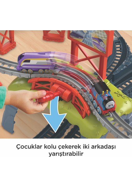 Thomas Ve Arkadaşları Sodor Kupası Yarışı – Thomas Ve Kana Tekerlekli Tren Ve Pist Yarışı Seti, 3 Yaş Ve Üzeri Çocuklar İçin Hfw03