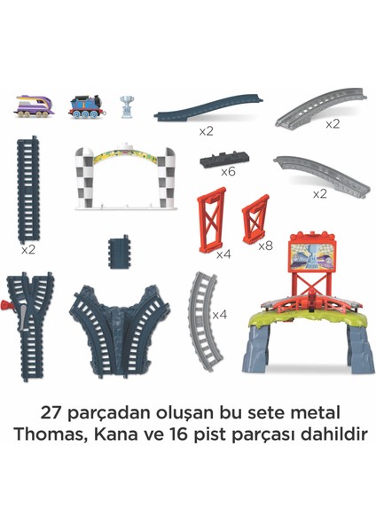 Thomas Ve Arkadaşları Sodor Kupası Yarışı – Thomas Ve Kana Tekerlekli Tren Ve Pist Yarışı Seti, 3 Yaş Ve Üzeri Çocuklar İçin Hfw03