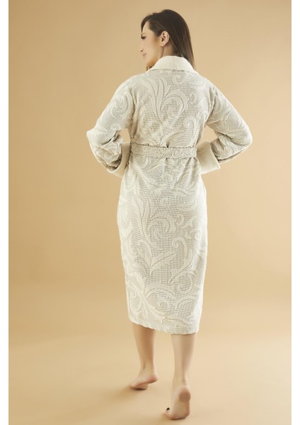 Jakarlı Organik %100 Cotton Bayan Bornozu fırsatları