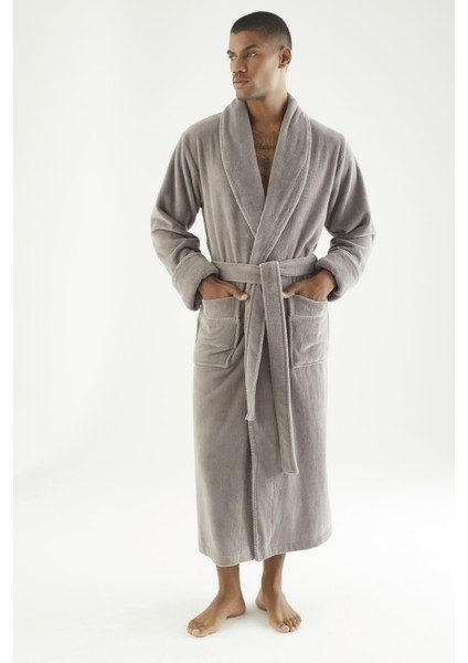 Uzun Şalyaka Triga Bambu Cotton Erkek Bornoz indirimleri