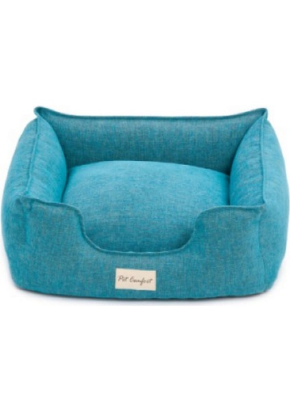 Alpha Mirandus Turkuaz Kedi ve Köpek Yatağı S 50X60CM