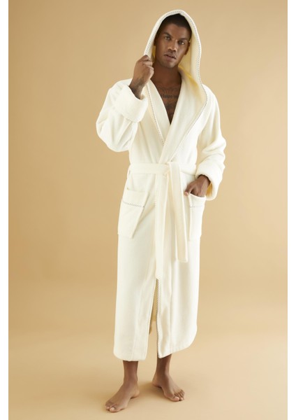 Uzun Kapüşonlu Triga Bambu Cotton Bayan Bornoz fiyatları