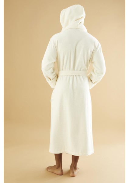 Uzun Kapüşonlu Triga Bambu Cotton Bayan Bornoz modelleri