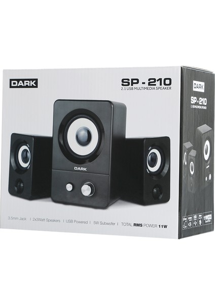 SP210 2+1 Multimedia USB Speaker Hoparlör (DK-AC-SP210)