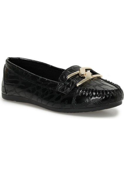 Miss F DW23003 3pr Siyah Kadın Loafer