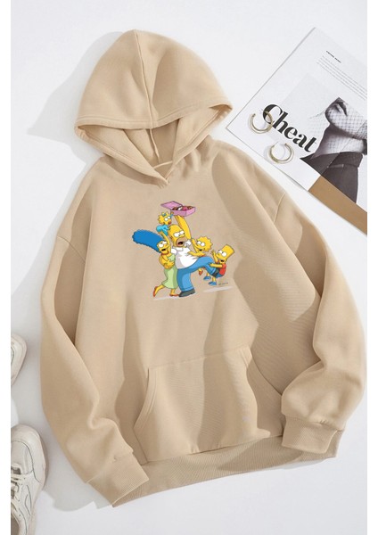 Only Trendwear Unisex Oversize Çılgın Aile Baskılı Sweatshirt