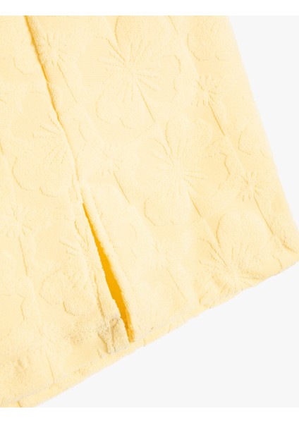 Mini Etek Çiçek Dokulu Yırtmaç Detaylı modelleri