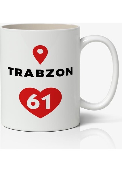 Trabzon Baskılı Kupa Bardak Baskılı Kahve Kupa Bardak