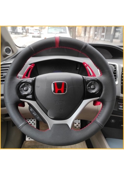 Honda Civic Fb7 Araca Özel Direksiyon Kılıfı (Otomatik F1 Araçlarına Uyumlu)