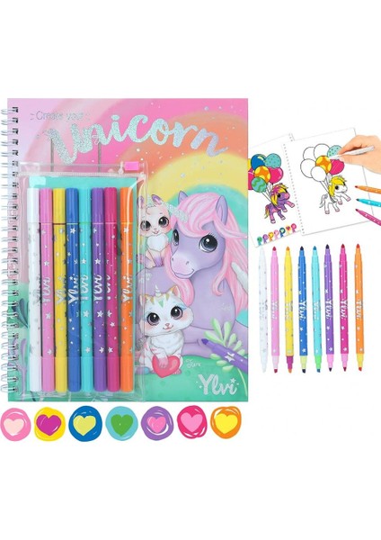 Ylvi Colouring Book With Pen Set