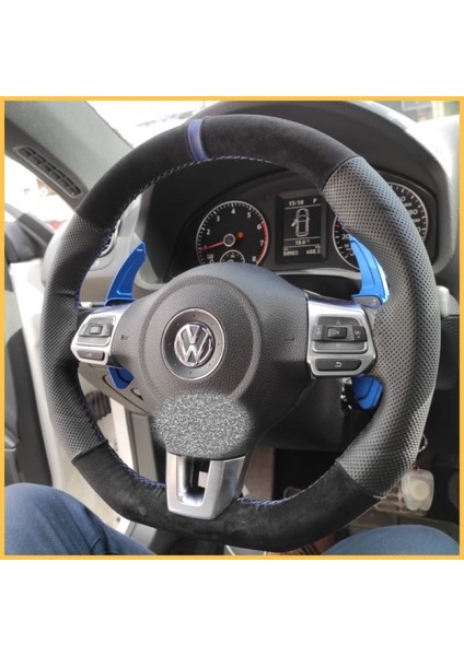 Volkswagen Scirocco Alcantara Noktalı Mavi Yüzüklü (Tam Kılıf Değildir) modelleri
