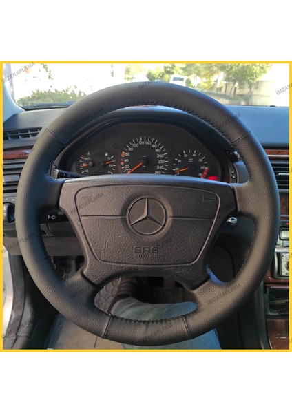Mercedes E200 Araca Özel Direksiyon Kılıfı Çap 40 Eni 9.5 cm Olan Araçlara Uyumludur