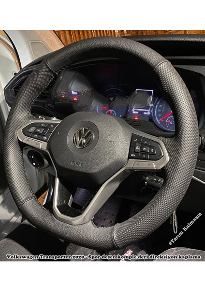 Volkswagen Transporter T9 2020-2021-2022 Araca Özel Direksiyon Kılıfı MANUEL ARAÇLARA UYUMLUDUR