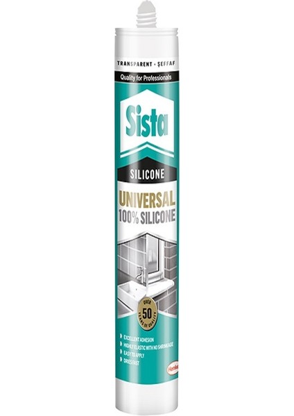 Sista Silikon Şeffaf 280 ml 6 Adet Üniversal Silicon