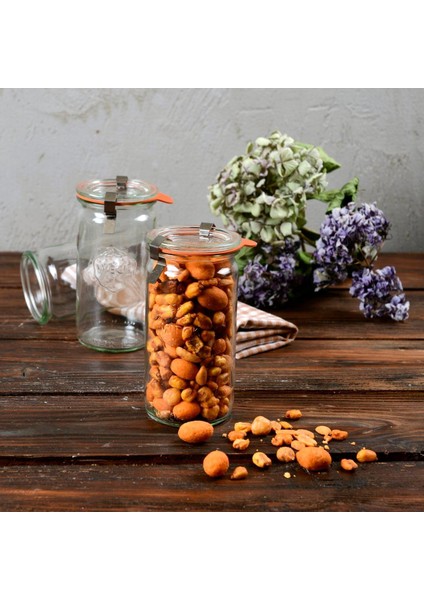 340 ml Silindir Cam Saklama Kavanozu