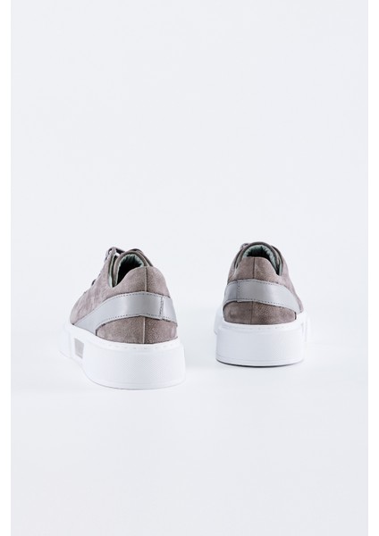 Livio Erkek Gri Nubuk Hakiki Deri Sneakers & Spor Ayakkabı 352 18004 Erk Ayk Y23