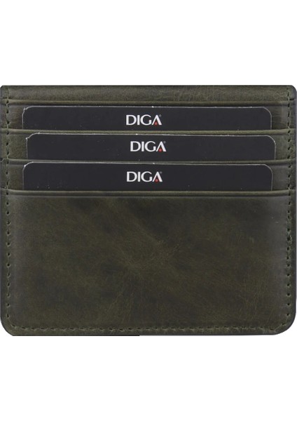 Diga Çıtçıtlı Kartlık Gerçek Deri 8 Kartlık Bölmeli Kartvizit Para Bölmeli Kadın Erkek Cüzdan 10X8.5X1.5 cm Yeşil çıtçıtlı Gerçek Deri Taba Kartlık modelleri
