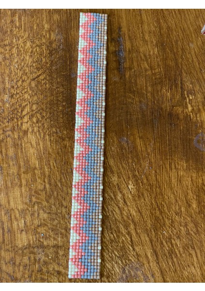 24X3 cm Ütü Ile Yapışan Etnik Desenli Şerit Plike Arma Yama