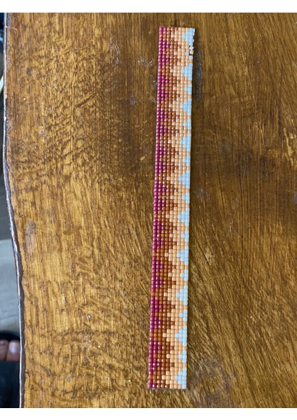 24X3 cm Ütü Ile Yapışan Etnik Desenli Şerit Plike Arma Yama