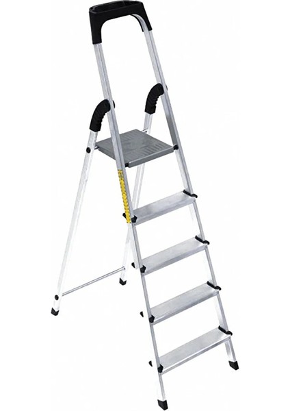 Paslanmaz Alüminyum Merdiven Plastik Korumalı 4+1 5 Basamaklı modelleri
