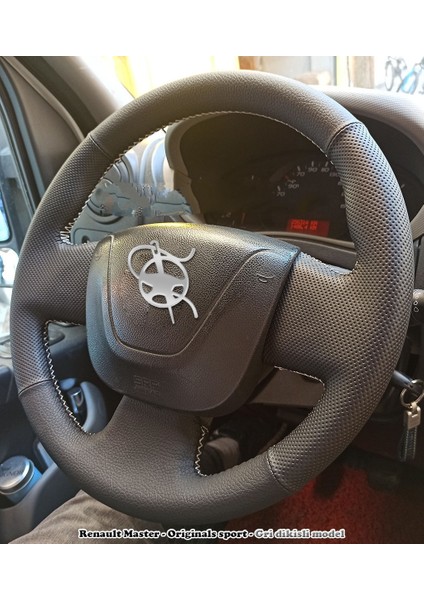 Renault Master Araca Özel Direksiyon Kılıfı (Noktalı Düz) ARACINIZIN DİREKSİYONUYLA TEYİT EDİNİZ!