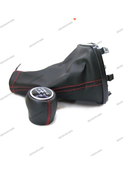 Fiat Linea Punto Vites Topuzu ve Vites Körüğü Takım (Kırmızı Dikişli) modelleri