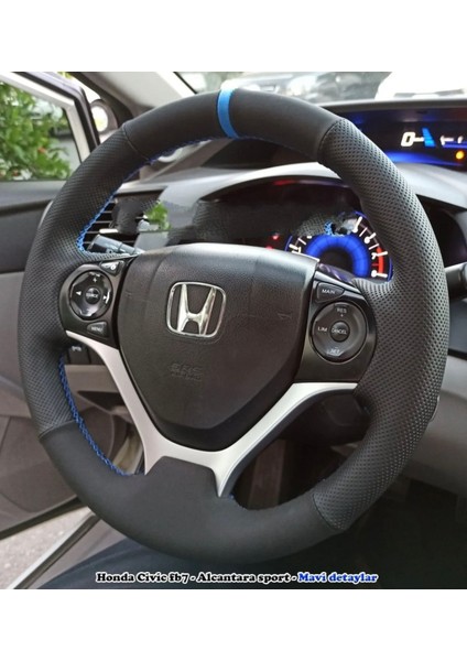 Honda Civic Fb7 Araca Özel Direksiyon Kılıfı Otomatik F1 Araçlara Uyumludur