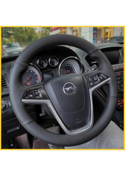 Opel Astra J Araca Özel Direksiyon Kılıfı (Bombeli Derili Araclara Uyumlu)