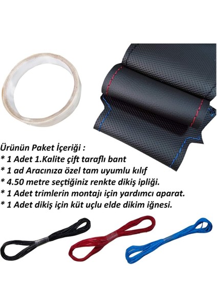 Hyundai I20 Araca Özel Direksiyon Kılıfı (Kahverengi Krem) modelleri