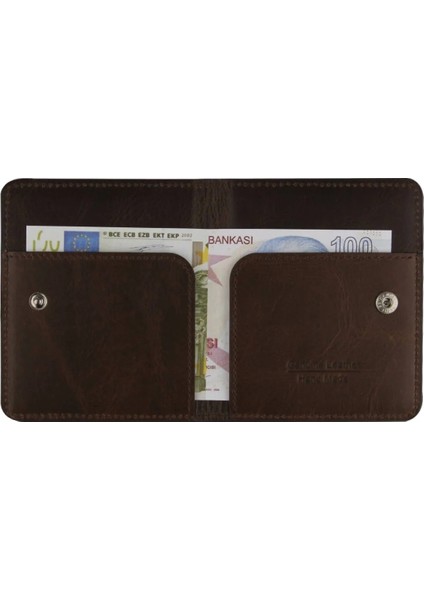 Diga Çıtçıtlı Kartlık Gerçek Deri 8 Kartlık Bölmeli Kartvizit Para Bölmeli Kadın Erkek Cüzdan 10X8.5X1.5 cm Koyu Kahve çıtçıtlı Gerçek Deri Taba Kartlık fiyatları