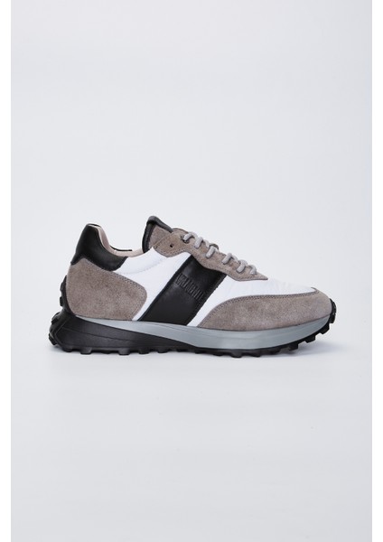 Agatho Erkek Grisiyah Deri Sneakers & Spor Ayakkabı 383 5630 Erk Ayk Y23