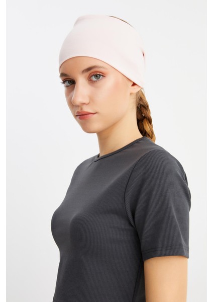 Pudra Kadın Çift Taraflı Kullanım Alternatifli, Pamuklu Penye, Kaymaz, Hafif, Spor Saç Bandı Bandana indirimleri