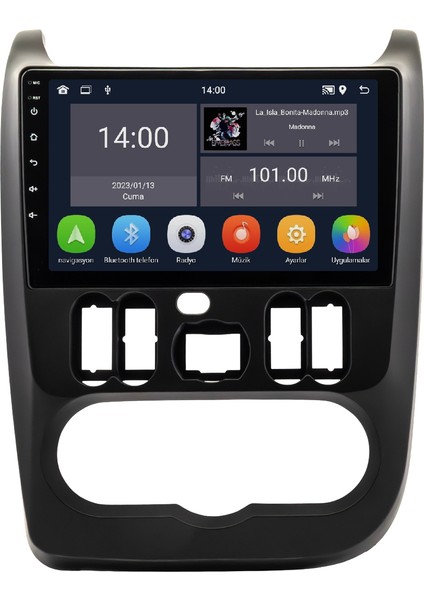 Dacia Logan (2009-2012) Android 14 Multimedya - 4 GB Ram - 64 GB Hafıza - Carplay CRV-4603XD