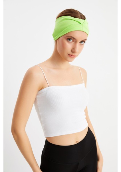 Yeşil-Aqua 2'li Çift Taraflı Kullanım Alternatifli, Pamuklu Penye, Kaymaz, Hafif, Spor Saç Bandı Bandana fırsatları