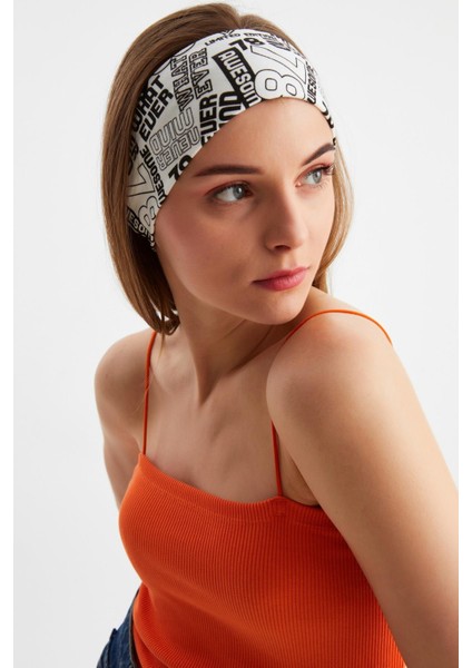 Beyaz Kadın Pamuklu Penye, Kaymaz, Terletmez, Ultra Hafif, Spor Saç Bandı Bandana indirimleri