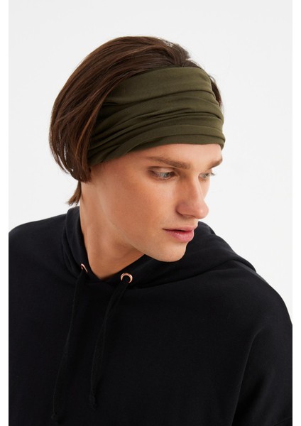 HAKİ Erkek 4 fonksiyonlu Koruyucu Pamuklu, Esnek, Terletmez, Bandana, Boyunluk, Buff, Maske