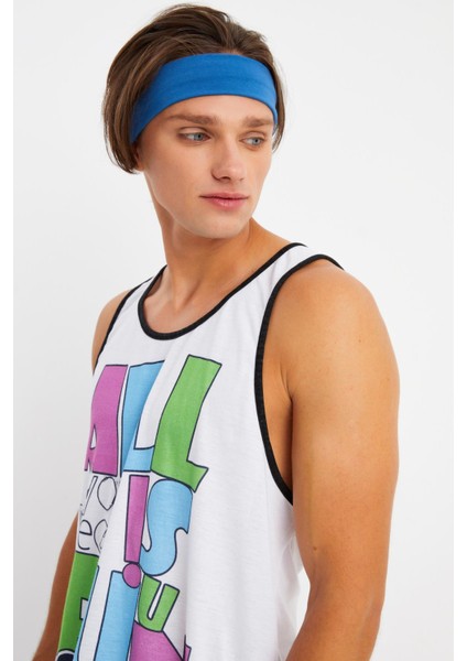 Pembe-Mavi 2'li Pamuklu Penye, Kaymaz, Terletmez, Ultra Hafif, Spor Saç Bandı Bandana indirimleri