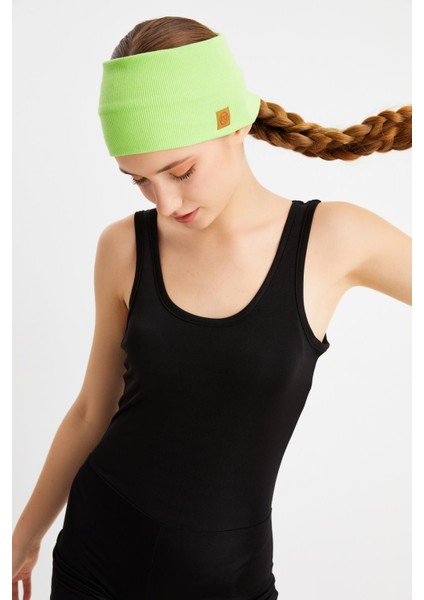 Fıstık Yeşil Kadın Pamuklu Kaşkorse, Kaymaz, Terletmez, Ultra Hafif, Spor Saç Bandı Bandana Buff modelleri