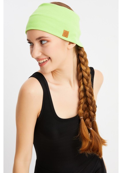 Fıstık Yeşil Kadın Pamuklu Kaşkorse, Kaymaz, Terletmez, Ultra Hafif, Spor Saç Bandı Bandana Buff indirimleri