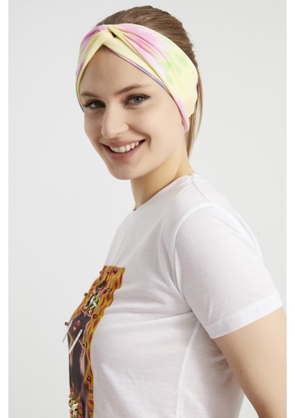 Batik Doğa, Butik Tasarım Kadın Bandana Saç Bandı, Ekstra Yumuşak, Esnek Doğal, Pamuklu Penye