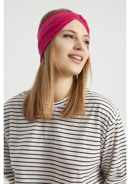 Gözalıcı Fuşya, Butik Tasarım Kadın Bandana Saç Bandı, Ekstra Yumuşak, Esnek, Doğal, Pamuklu Penye fiyatları