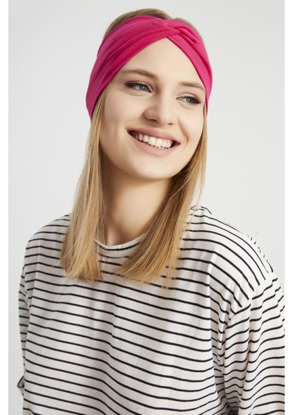 Gözalıcı Fuşya, Butik Tasarım Kadın Bandana Saç Bandı, Ekstra Yumuşak, Esnek, Doğal, Pamuklu Penye modelleri