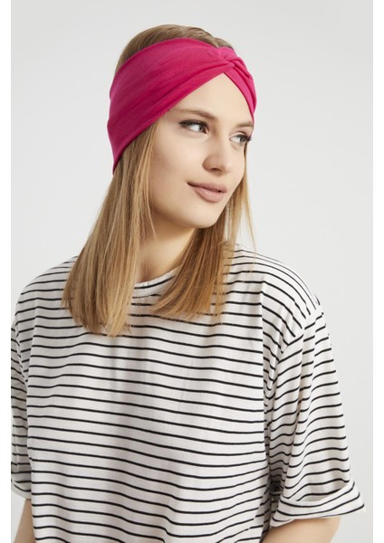 Gözalıcı Fuşya, Butik Tasarım Kadın Bandana Saç Bandı, Ekstra Yumuşak, Esnek, Doğal, Pamuklu Penye fırsatları