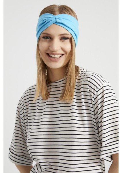 Okyanus Mavi, Butik Tasarım Kadın Bandana Saç Bandı, Ekstra Yumuşak, Esnek, Doğal, Pamuklu Penye fiyatları