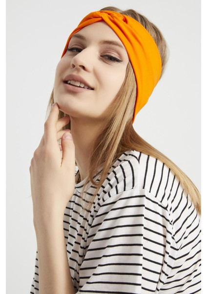Stil Turuncu, Butik Tasarım Kadın Bandana Saç Bandı, Ekstra Yumuşak, Esnek, Doğal, Pamuklu Penye fiyatları
