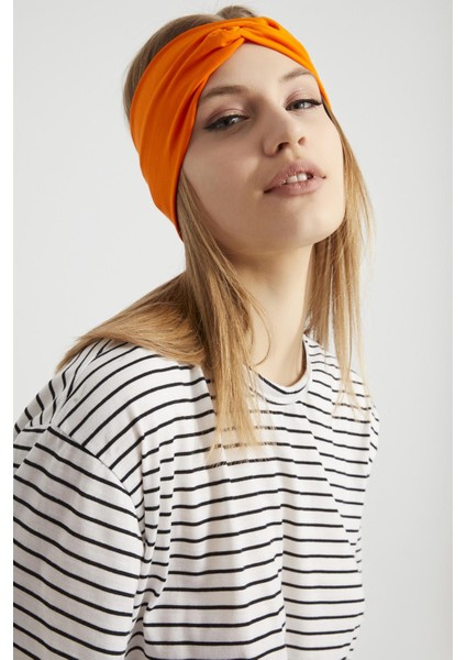 Stil Turuncu, Butik Tasarım Kadın Bandana Saç Bandı, Ekstra Yumuşak, Esnek, Doğal, Pamuklu Penye modelleri