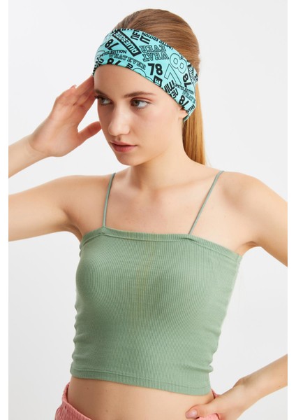 Turquaz Kadın Pamuklu Penye, Kaymaz, Terletmez, Ultra Hafif, Spor Saç Bandı Bandana modelleri