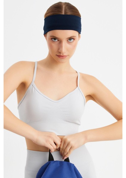 Turuncu-Lacivert 2'li Pamuklu Penye, Kaymaz, Terletmez, Ultra Hafif, Spor Saç Bandı Bandana indirimleri