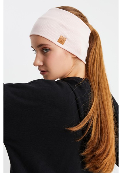 Pudra Kadın Pamuklu Kaşkorse, Kaymaz, Terletmez, Ultra Hafif, Spor Saç Bandı Bandana Buff